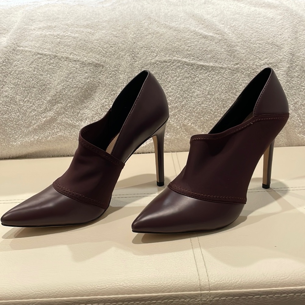 BCBG Generation Eggplant Heeled Bootie